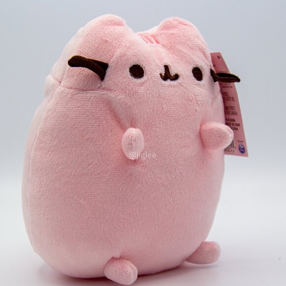 5" Pusheen Pink Cat with Pink Stripe / Spin Master Plush Toy Stuffed Animal BNWT - Picture 4 of 4